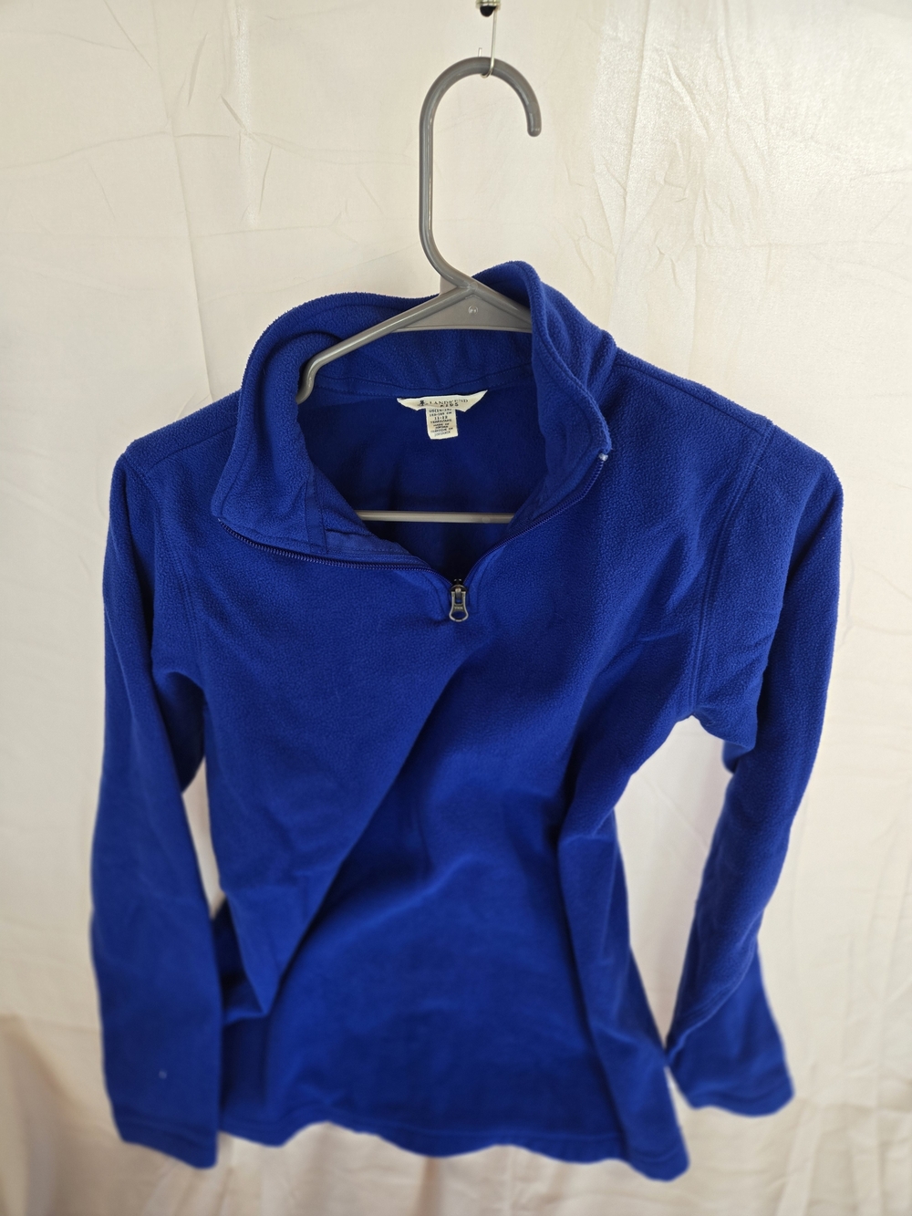 Lands' End Royal Blue Half-Zip Fleece Pullover
